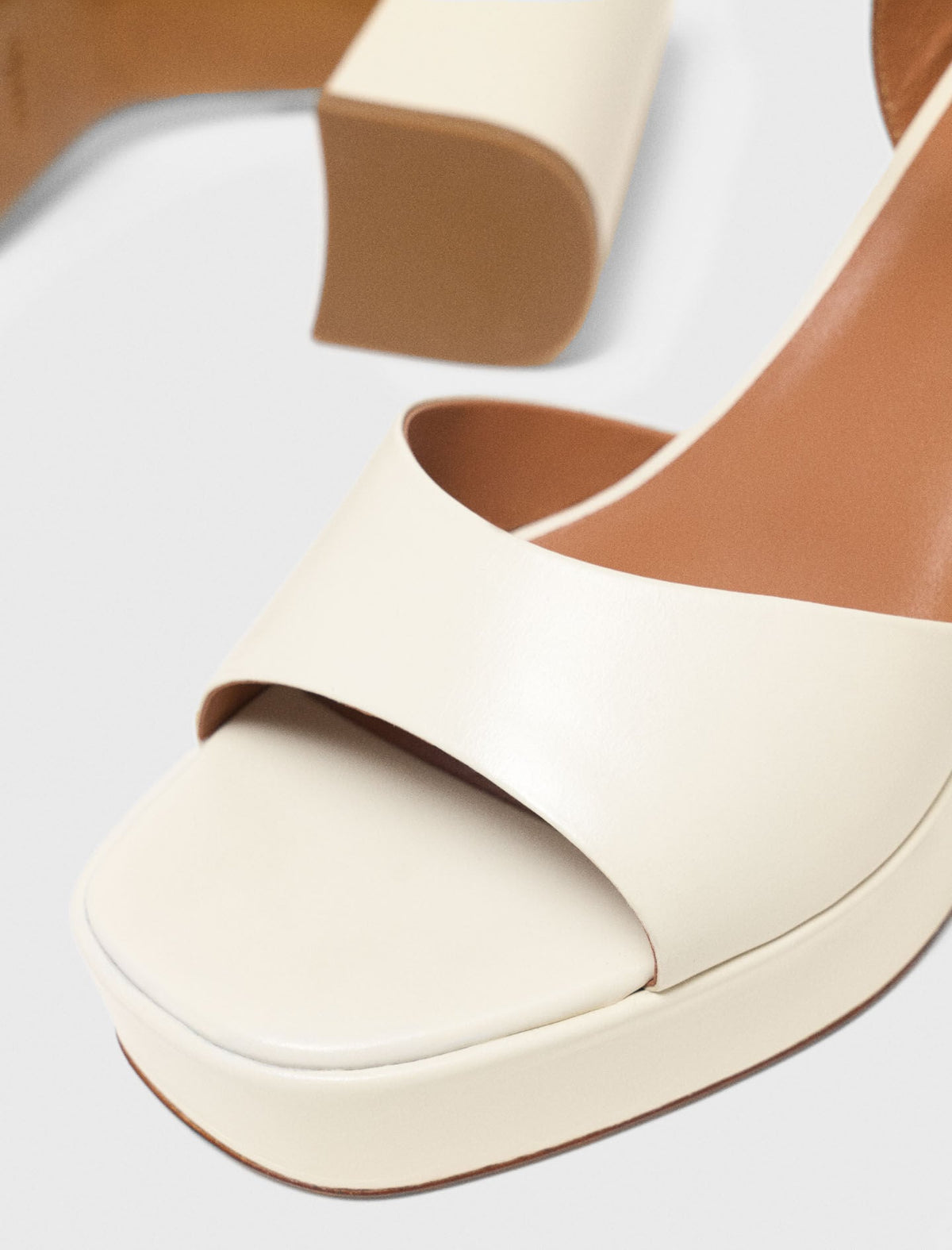 Leather platform sandals | Maje
