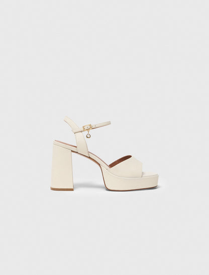 Leather platform sandals | Maje