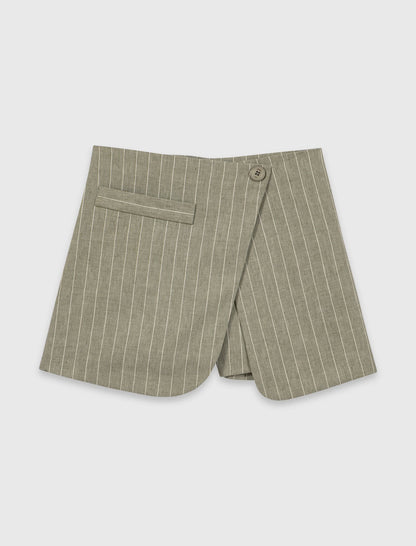 Layered linen blend shorts | Maje