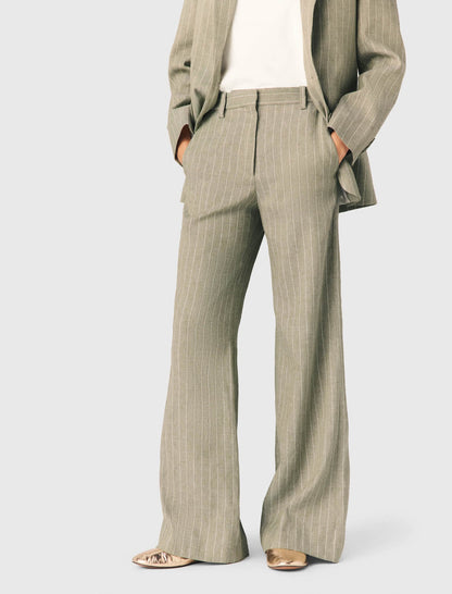 Linen-blend suit trousers | Maje