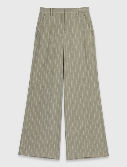 Linen-blend suit trousers | Maje