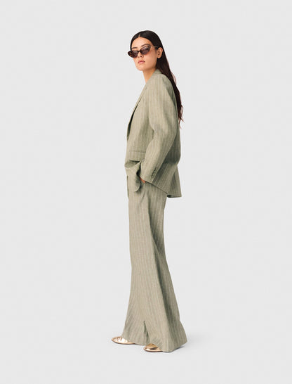 Linen-blend suit trousers | Maje