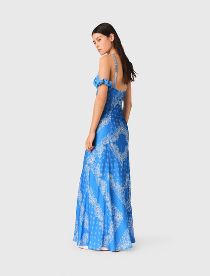Patterned Maxi Dress | Maje