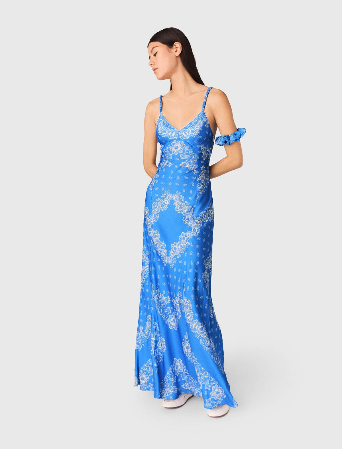 Patterned Maxi Dress | Maje