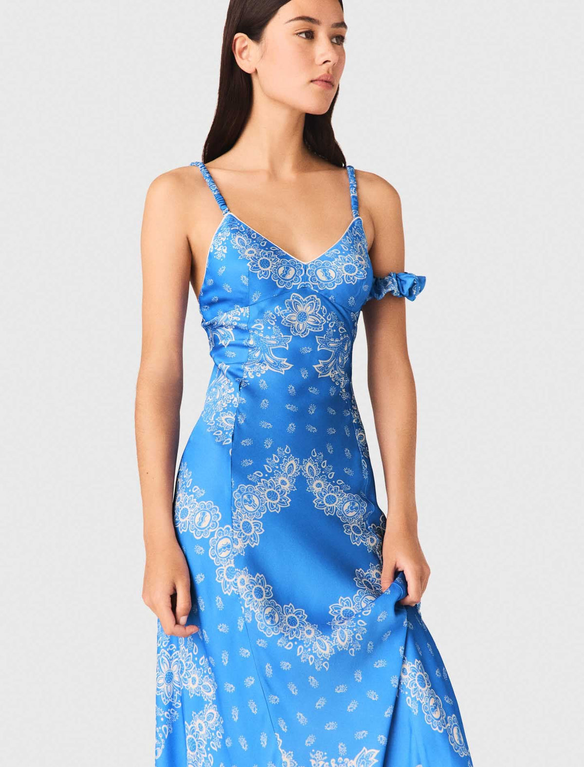 Patterned Maxi Dress | Maje