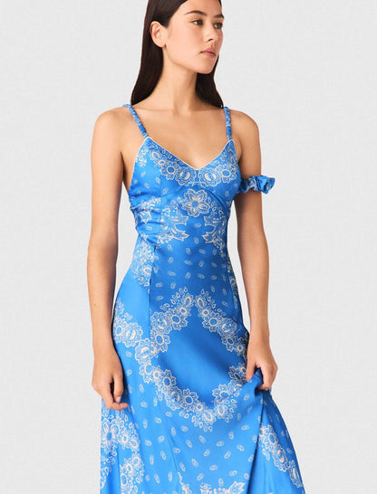 Patterned Maxi Dress | Maje