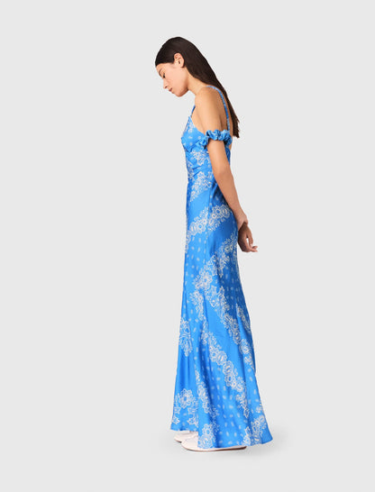 Patterned Maxi Dress | Maje