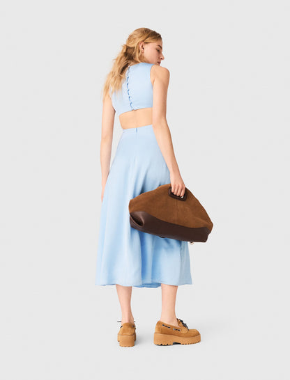 Open-back maxi dress | Maje