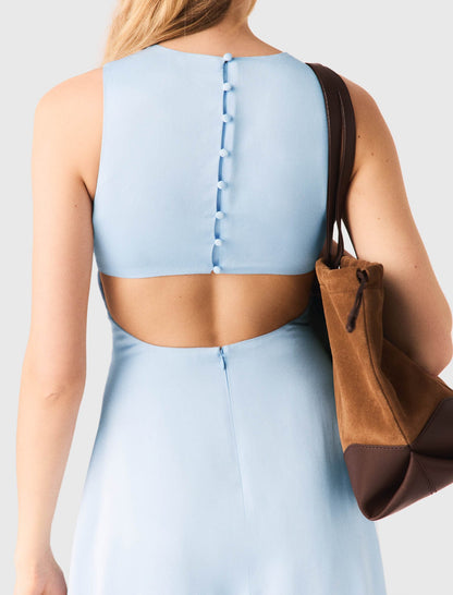 Open-back maxi dress | Maje