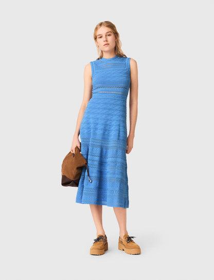 Pointelle knit maxi dress | Maje