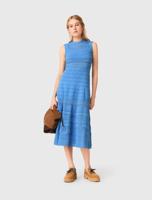 Pointelle knit maxi dress | Maje