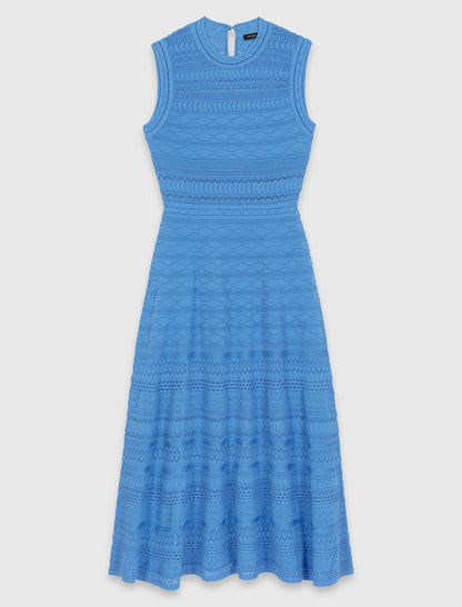 Pointelle knit maxi dress | Maje