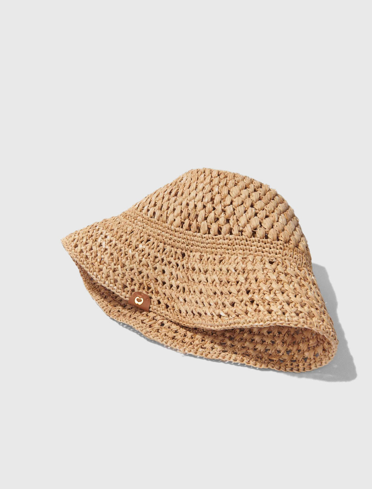 Crochet raffia bucket hat | Maje
