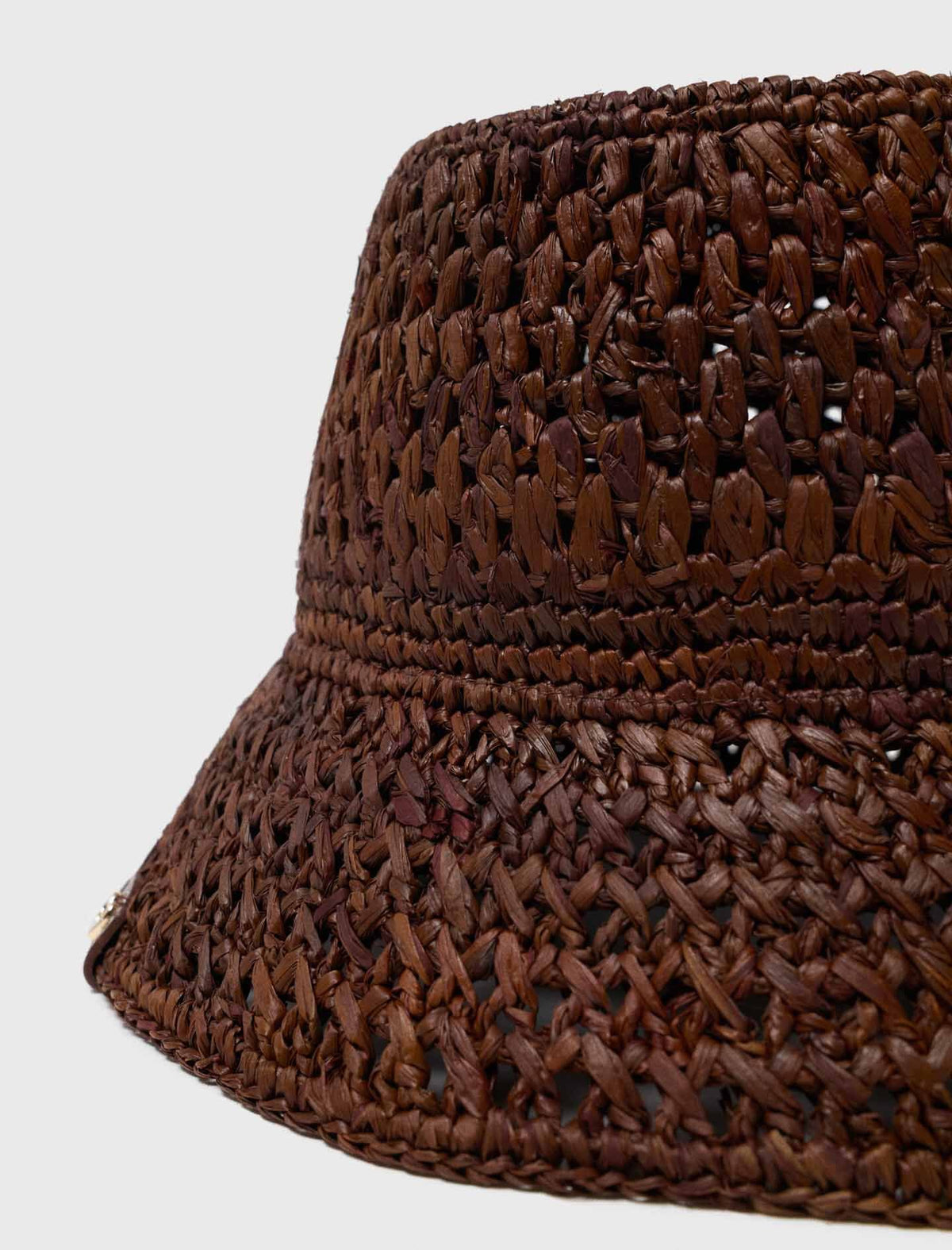 Colourful natural raffia bucket hat | Maje