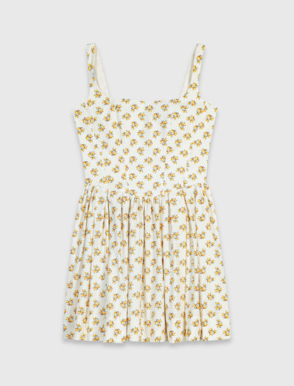 Short flared patterned dress | Maje