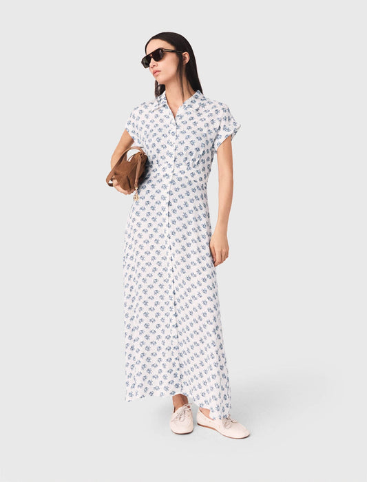Jacquard print maxi dress | Maje