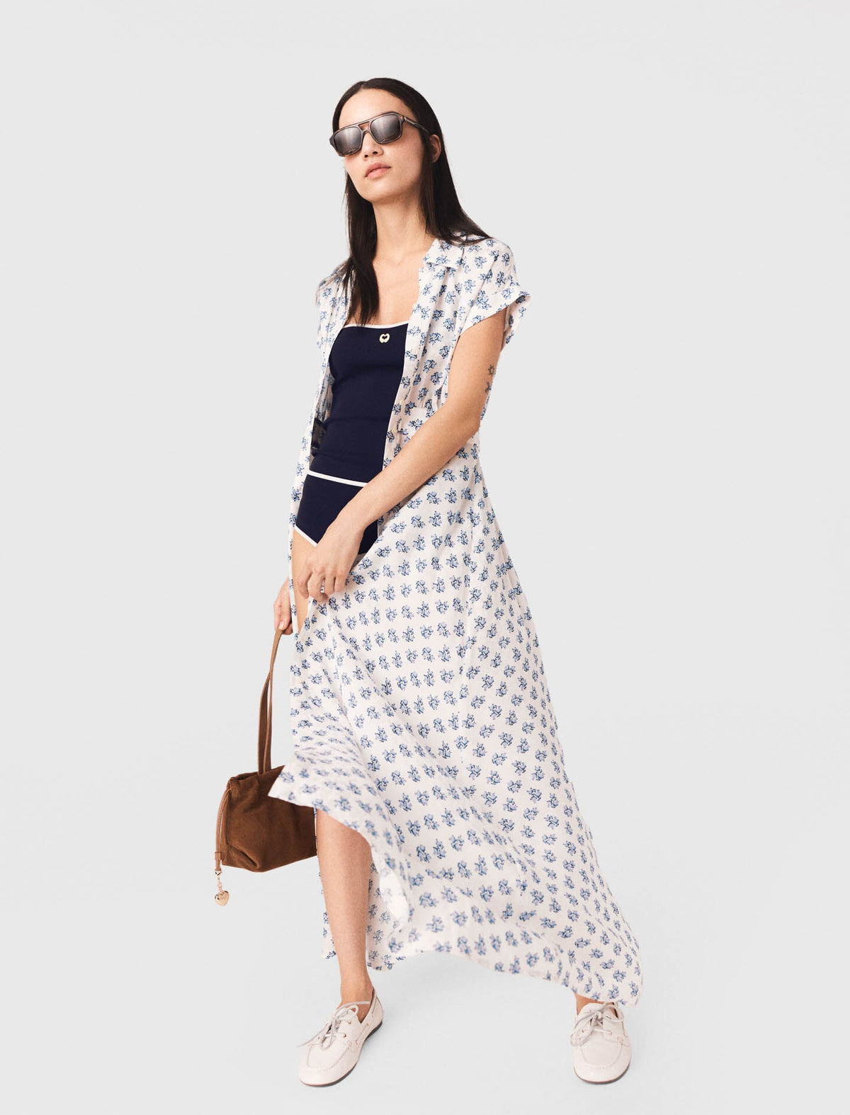 Jacquard print maxi dress | Maje