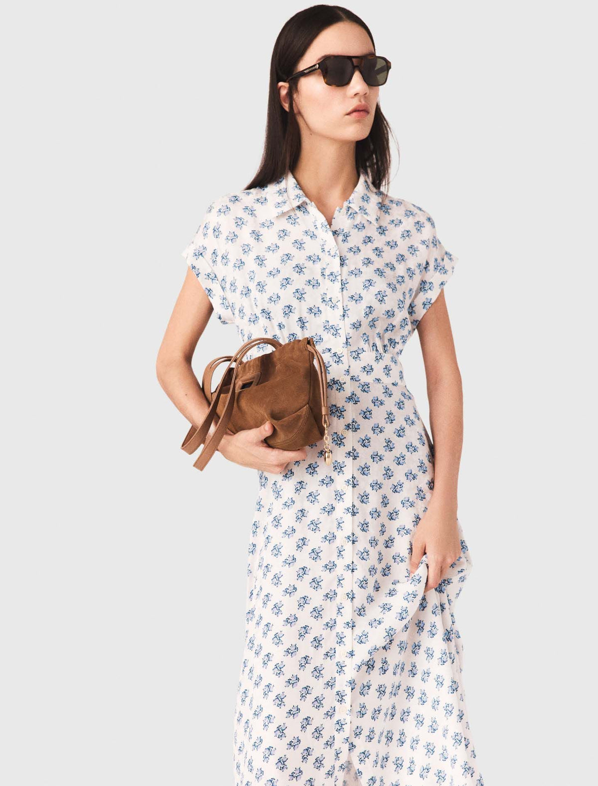 Jacquard print maxi dress | Maje