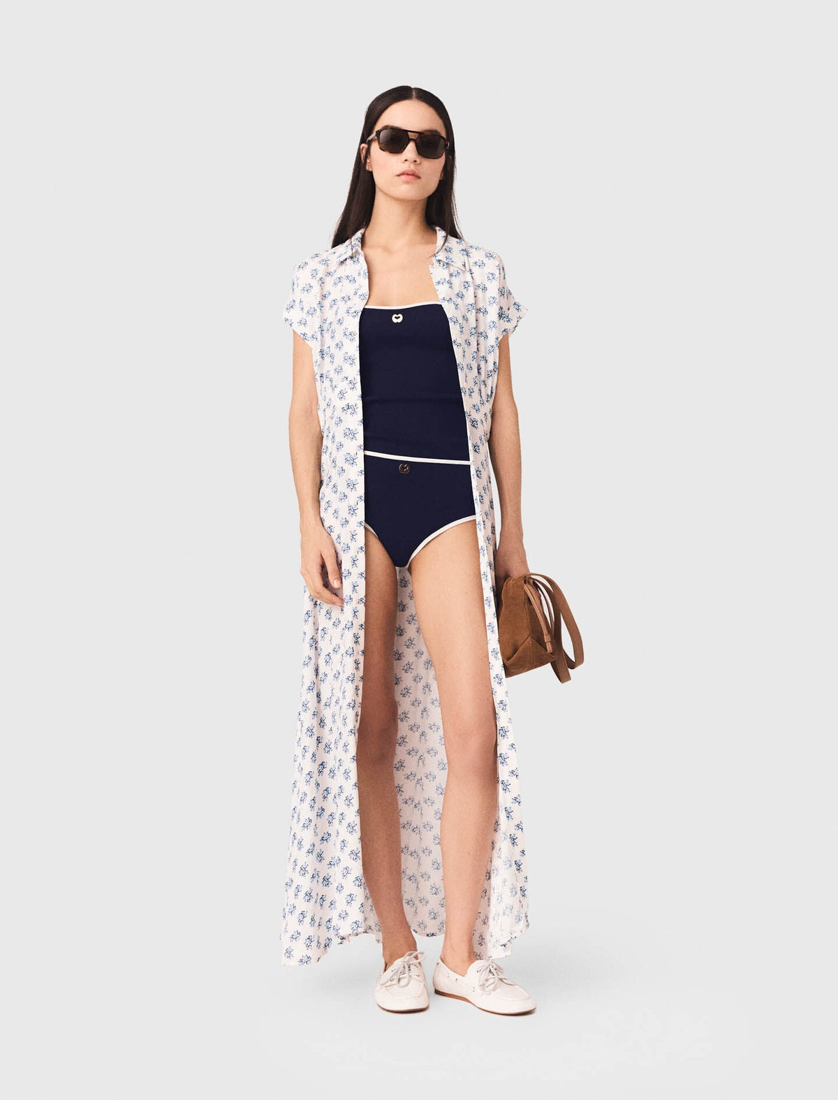 Jacquard print maxi dress | Maje