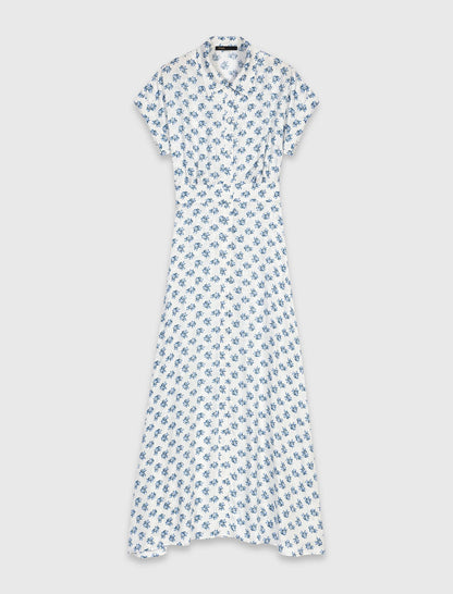 Jacquard print maxi dress | Maje