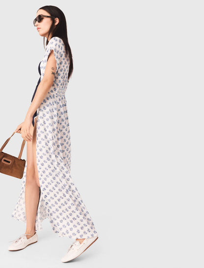 Jacquard print maxi dress | Maje
