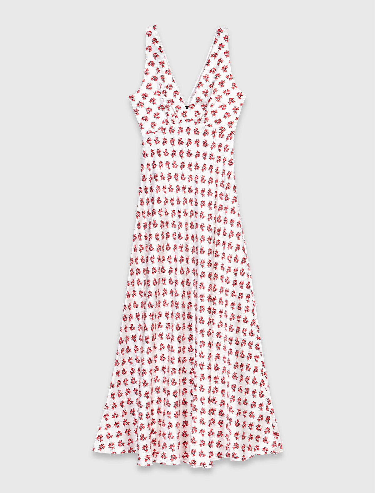 Patterned silk dress | Maje