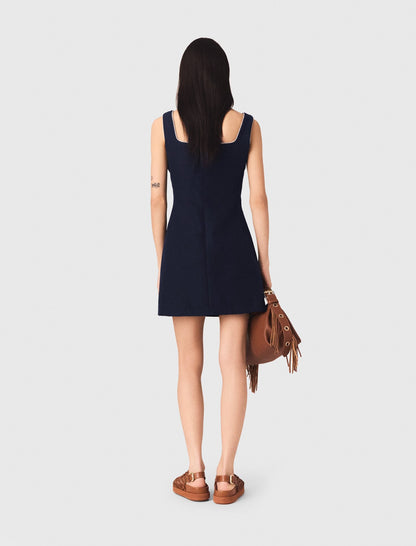 Short linen-blend dress | Maje