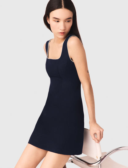 Short linen-blend dress | Maje
