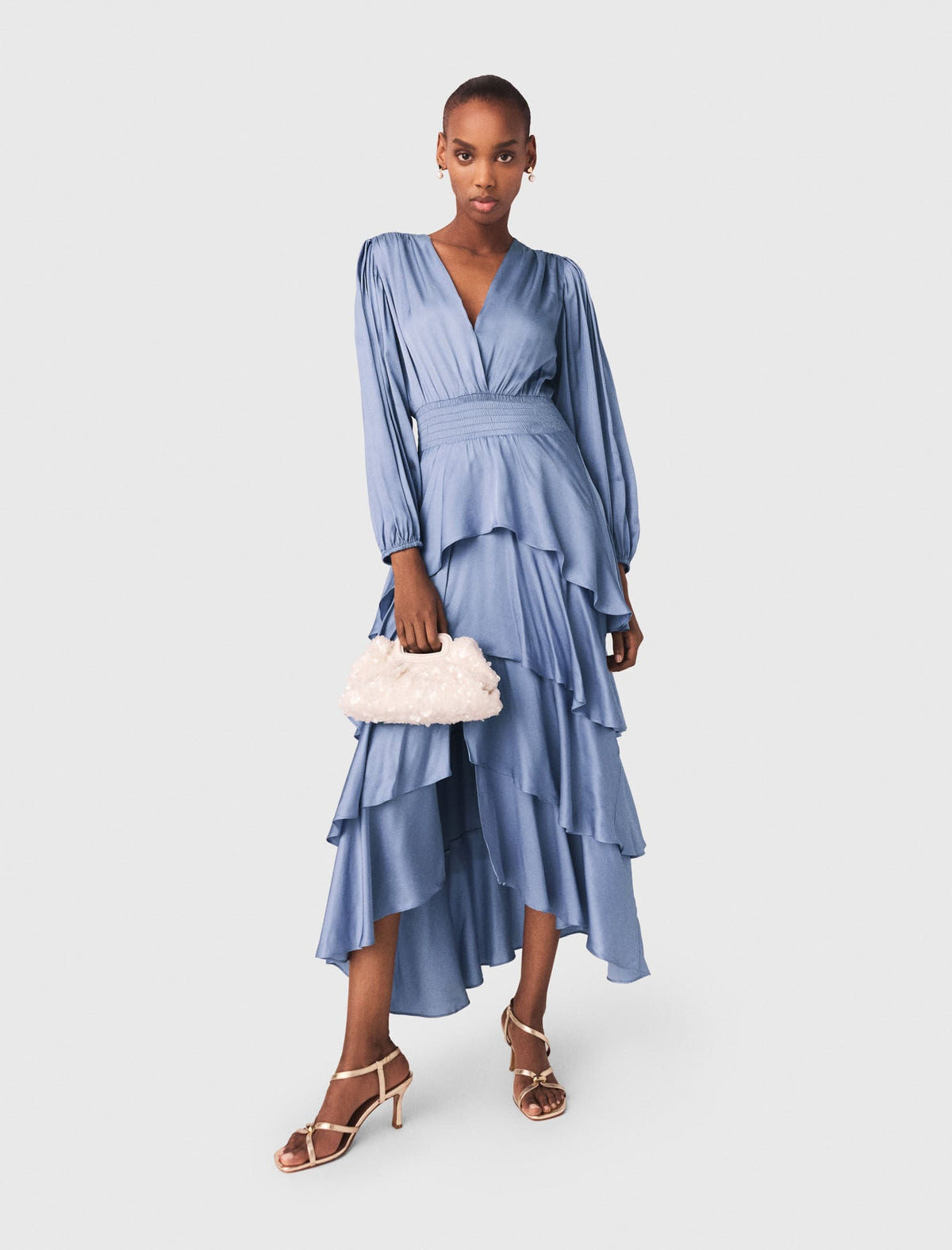 Ruffled maxi dress | Maje