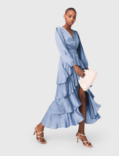 Ruffled maxi dress | Maje