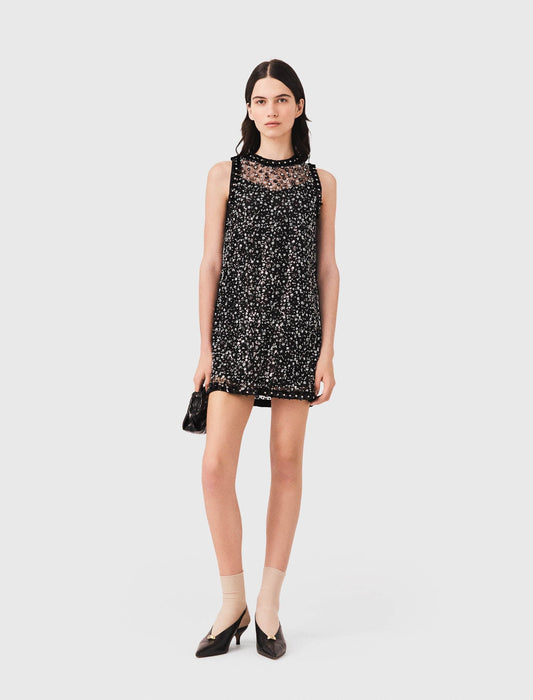 Floral sequin dress | Maje