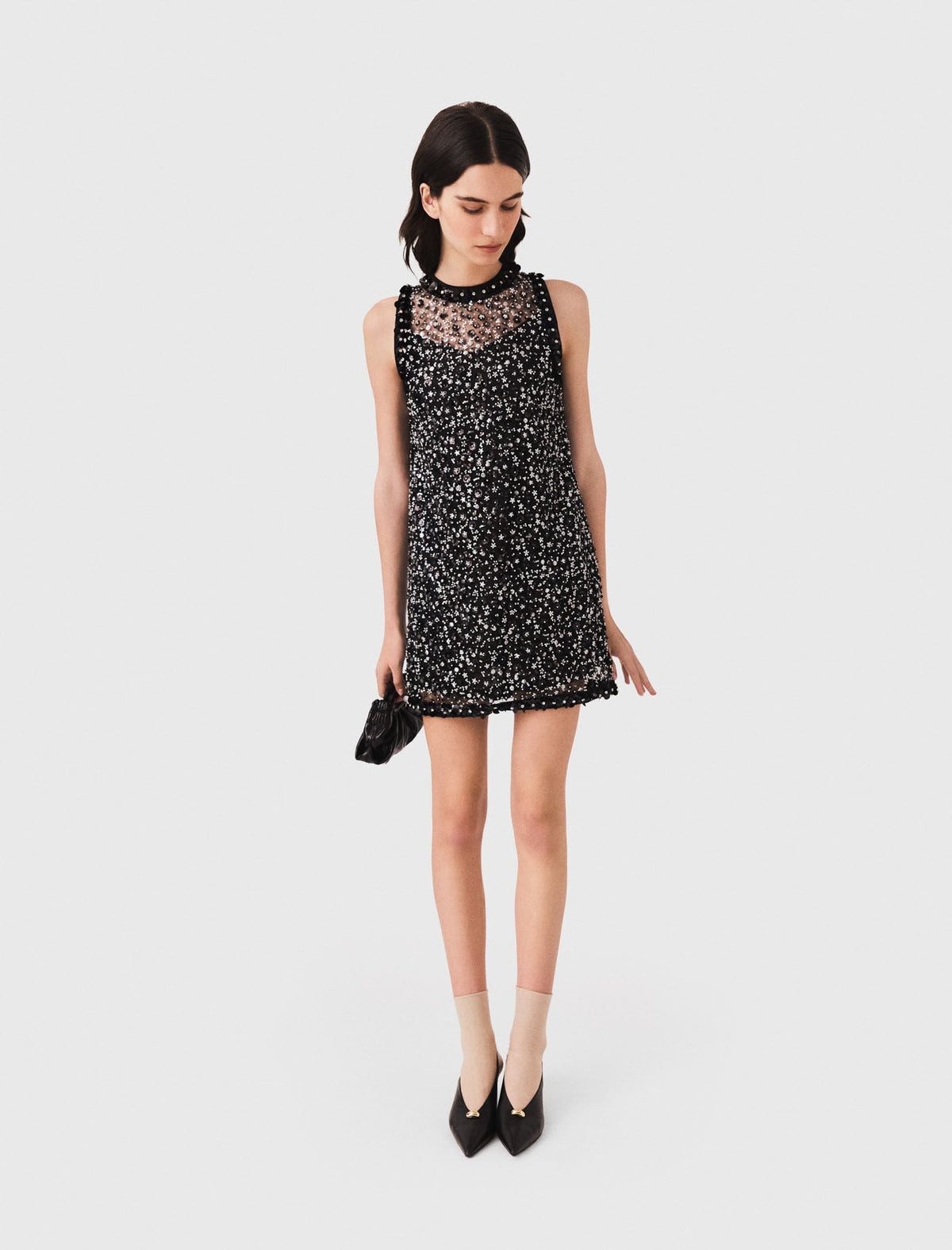Floral sequin dress | Maje