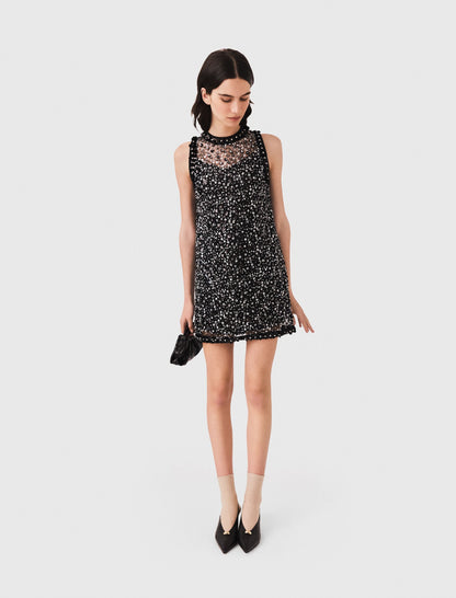 Floral sequin dress | Maje