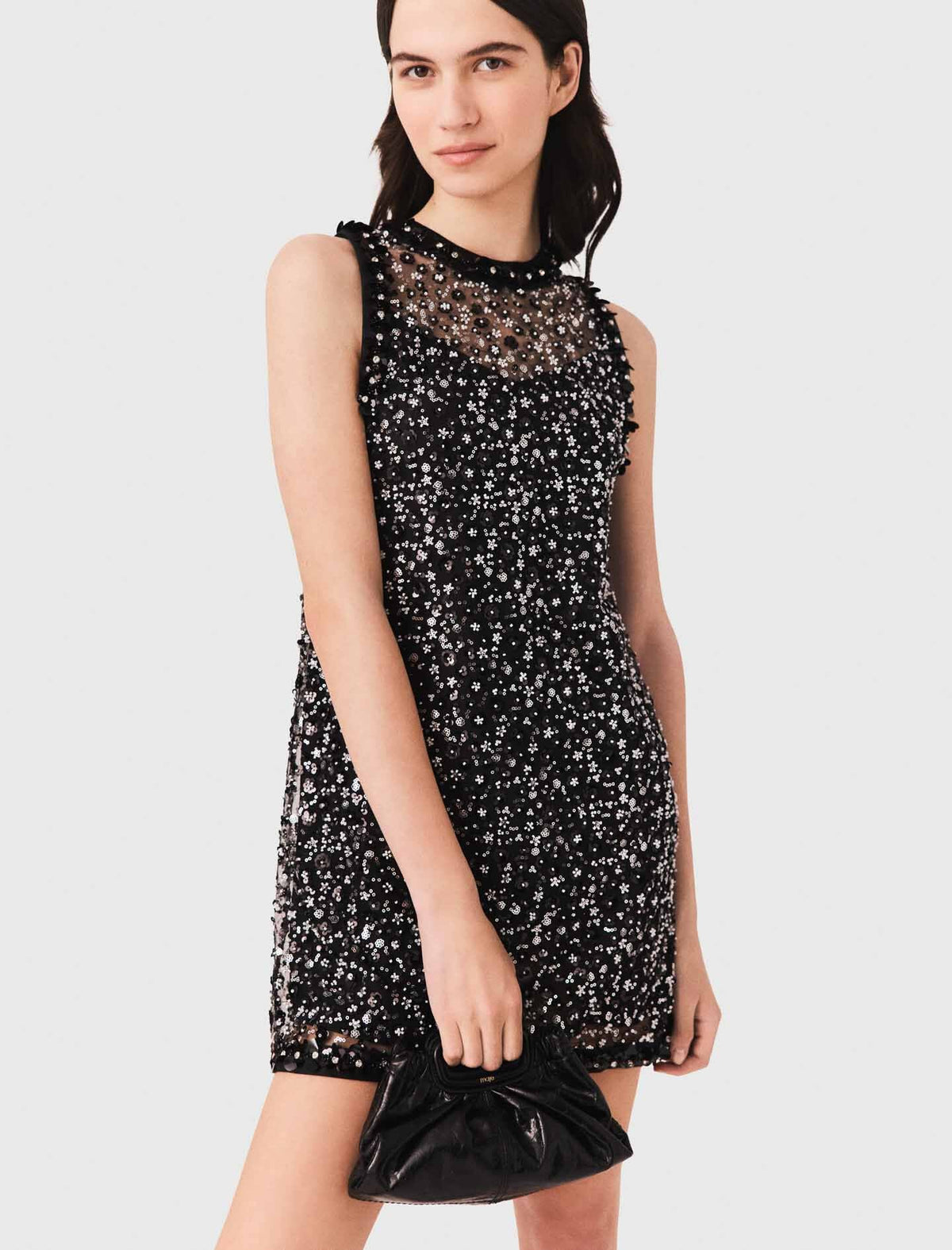 Floral sequin dress | Maje