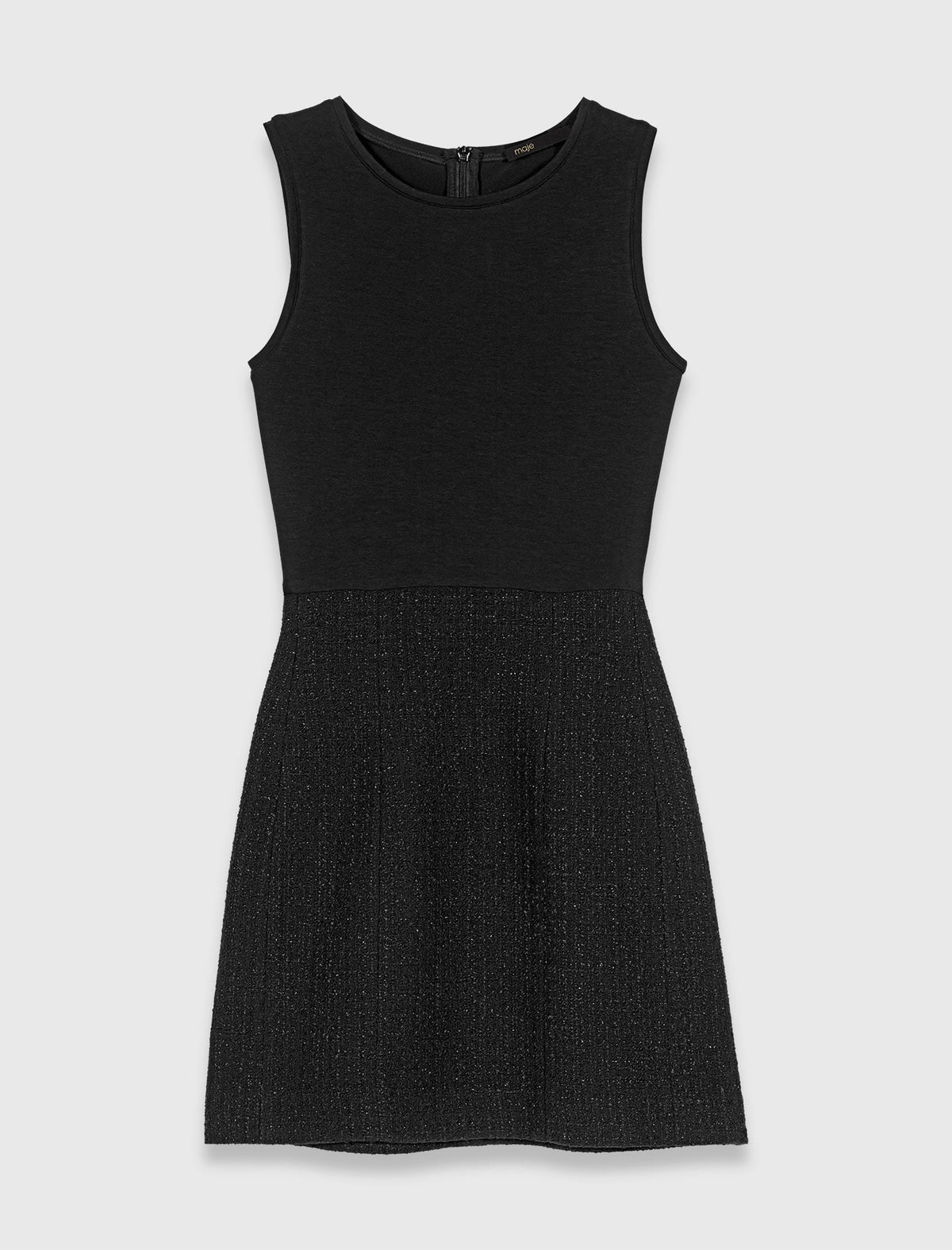 2-in-1 shiny tweed dress | Maje