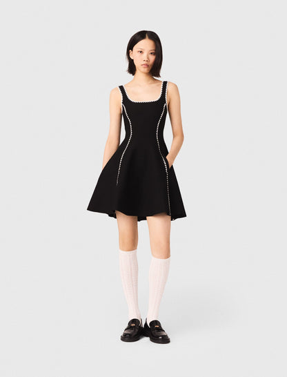 Short dress with topstitch details | Maje