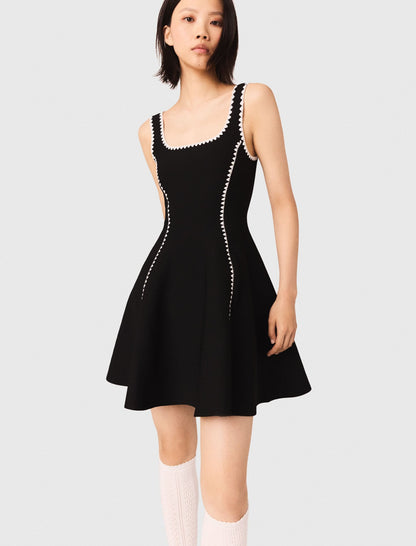 Short dress with topstitch details | Maje
