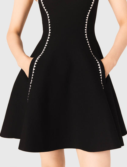 Short dress with topstitch details | Maje