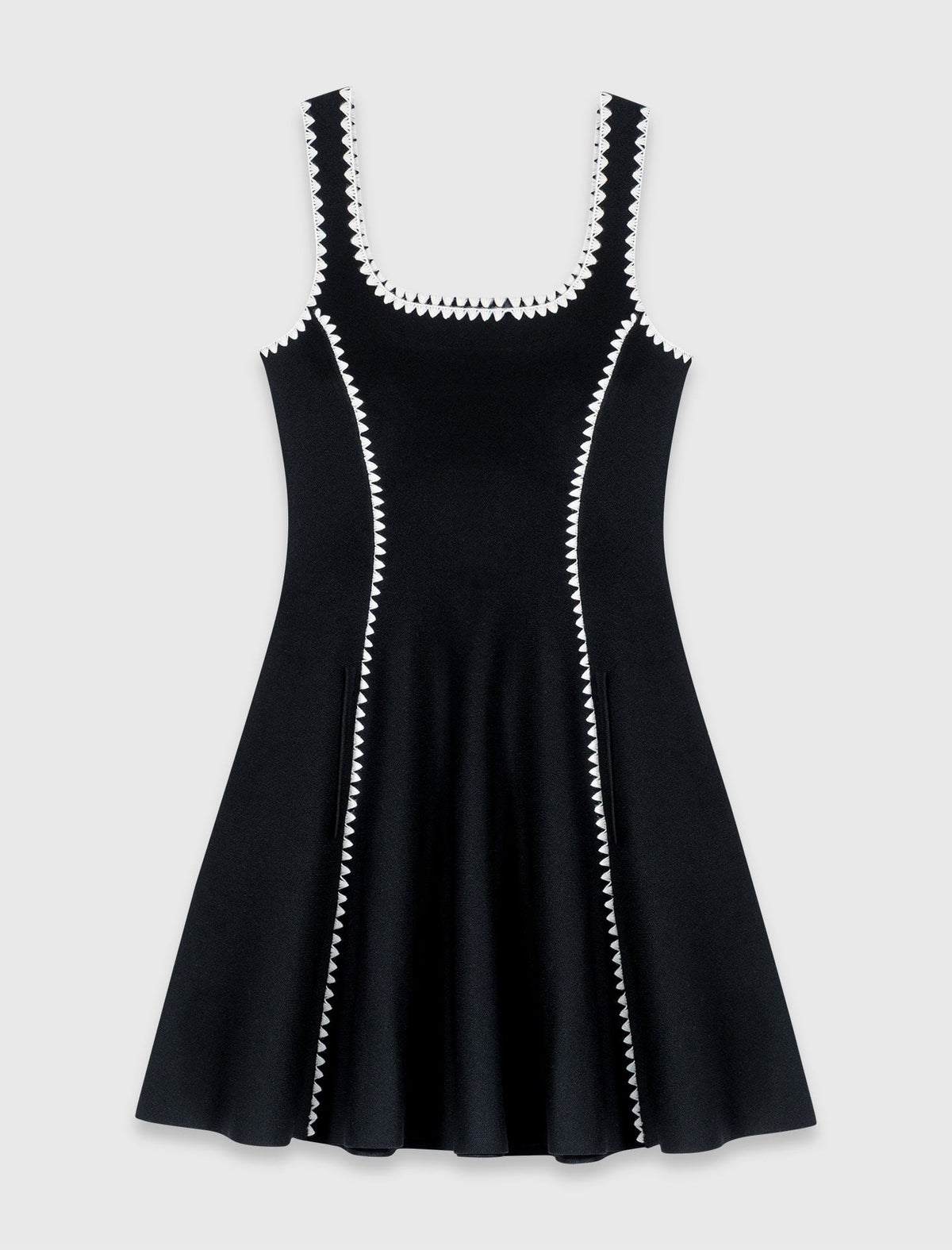 Short dress with topstitch details | Maje