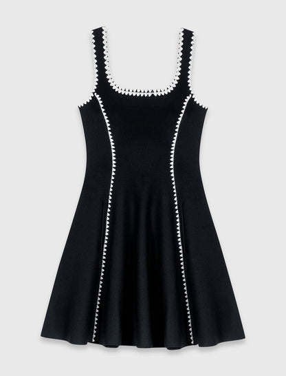 Short dress with topstitch details | Maje