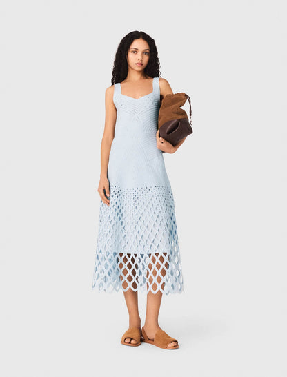 Crochet dress with removable lining | Maje