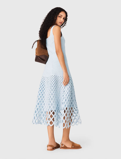 Crochet dress with removable lining | Maje