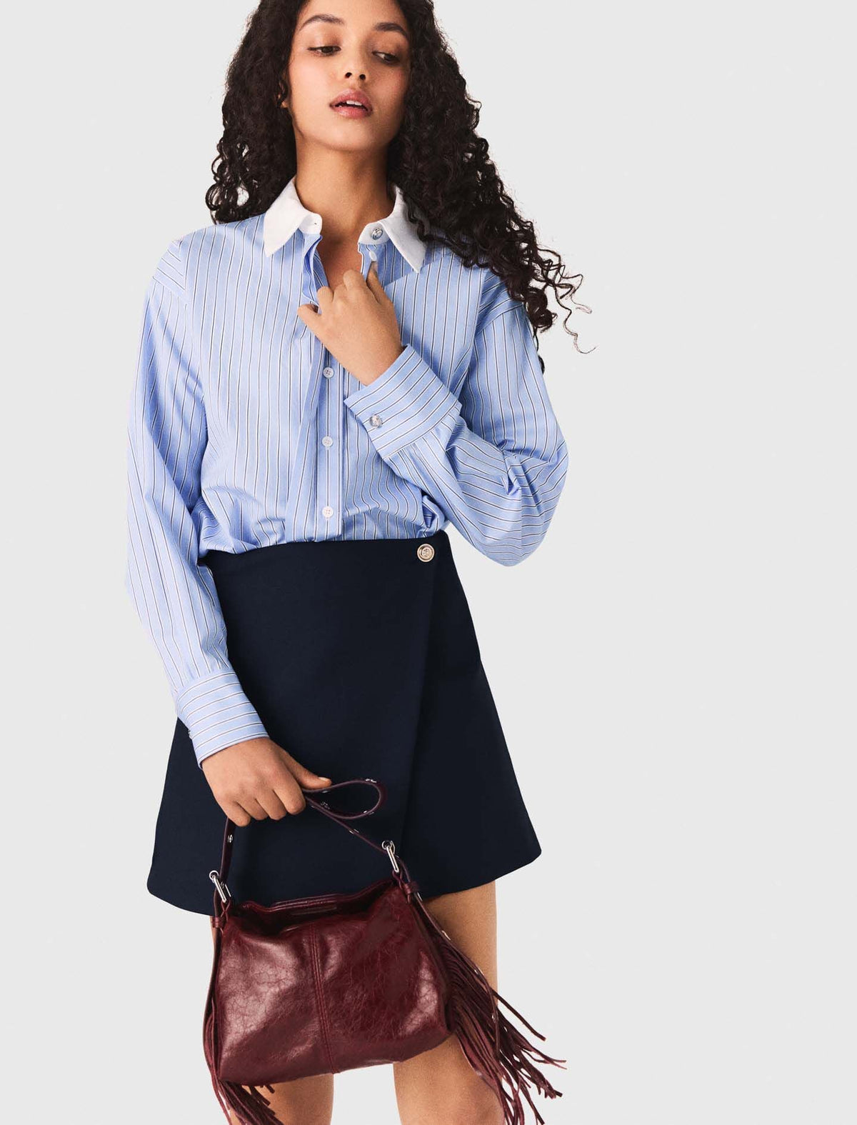 2-in-1 shirt dress | Maje