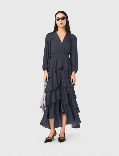 Ruffled maxi dress | Maje
