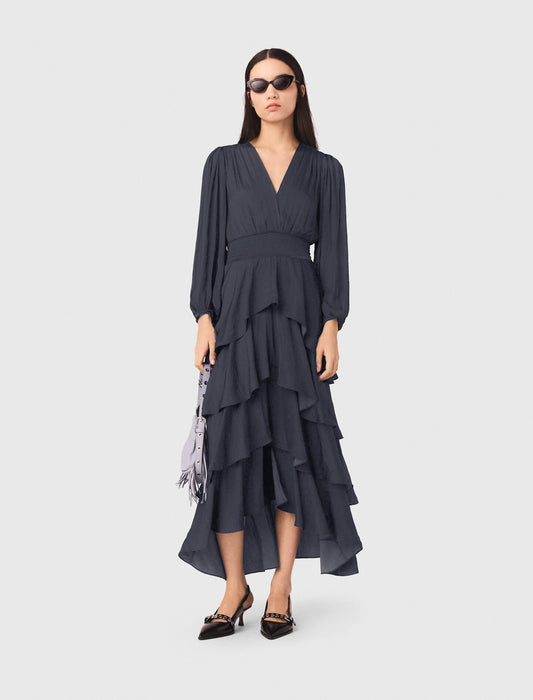 Ruffled maxi dress | Maje