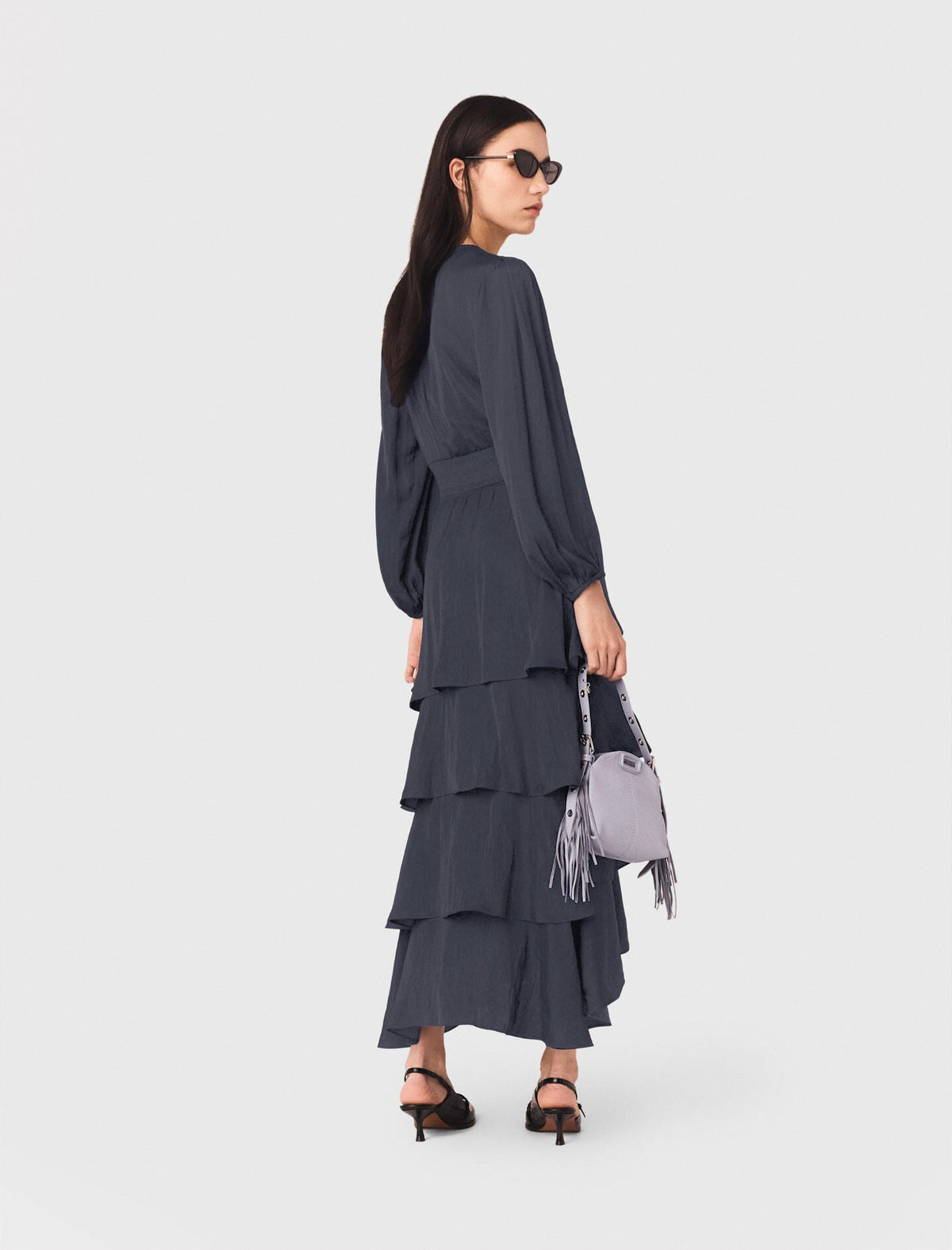 Ruffled maxi dress | Maje