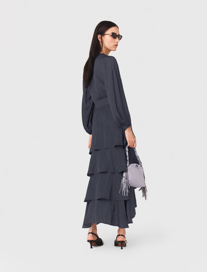 Ruffled maxi dress | Maje