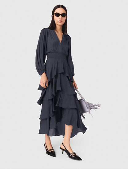 Ruffled maxi dress | Maje