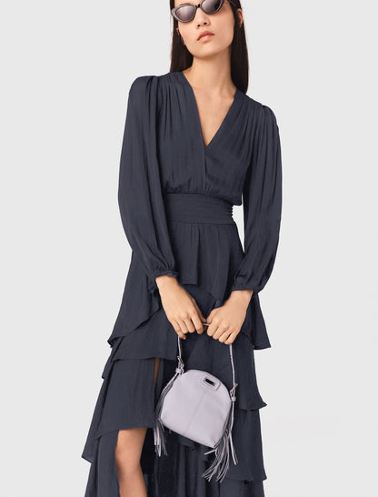 Ruffled maxi dress | Maje
