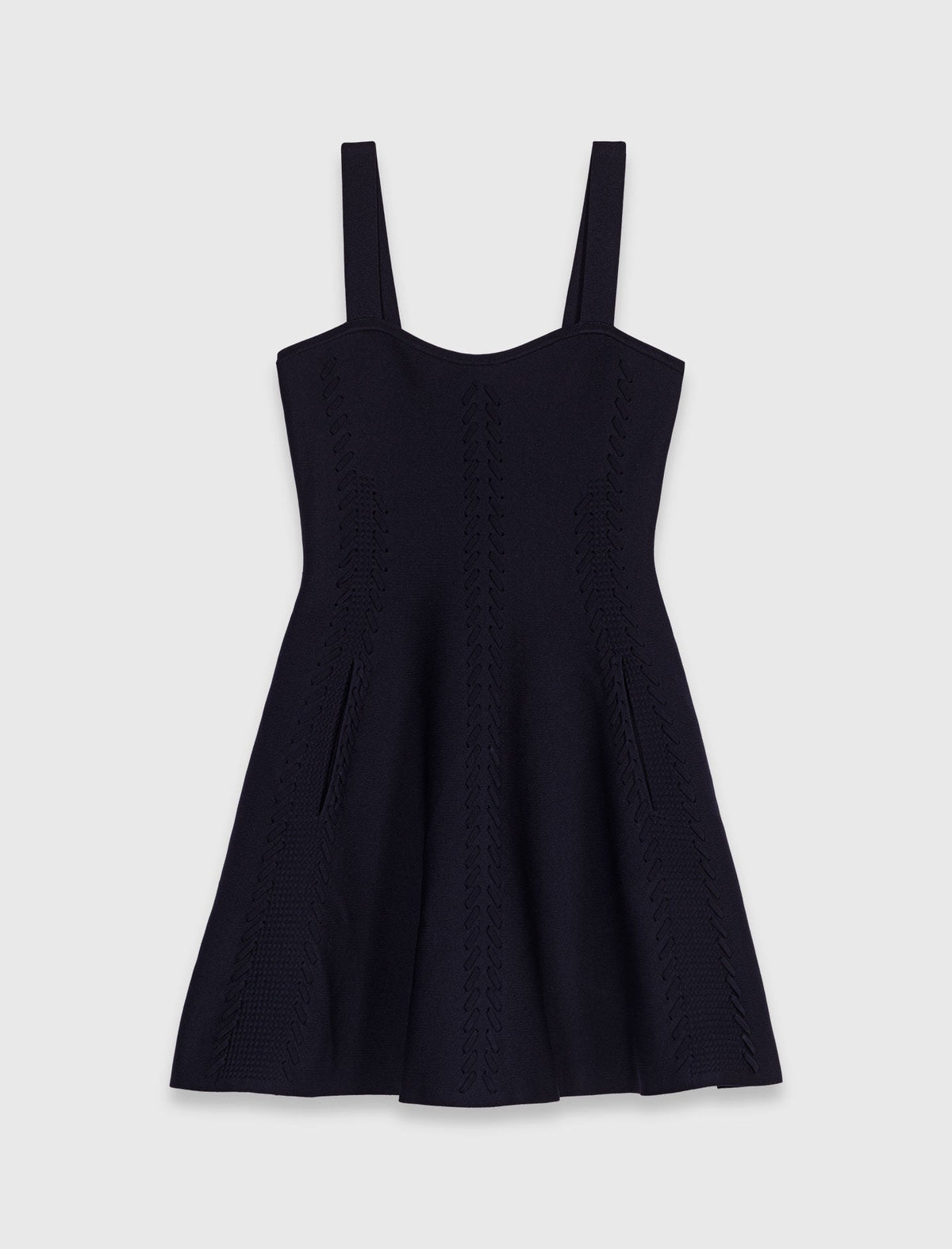Mini knitted babydoll dress | Maje